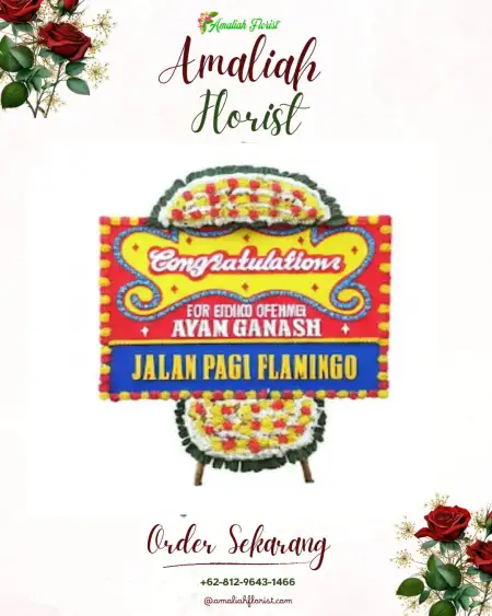 Sewa Papan Bunga Damarwulan